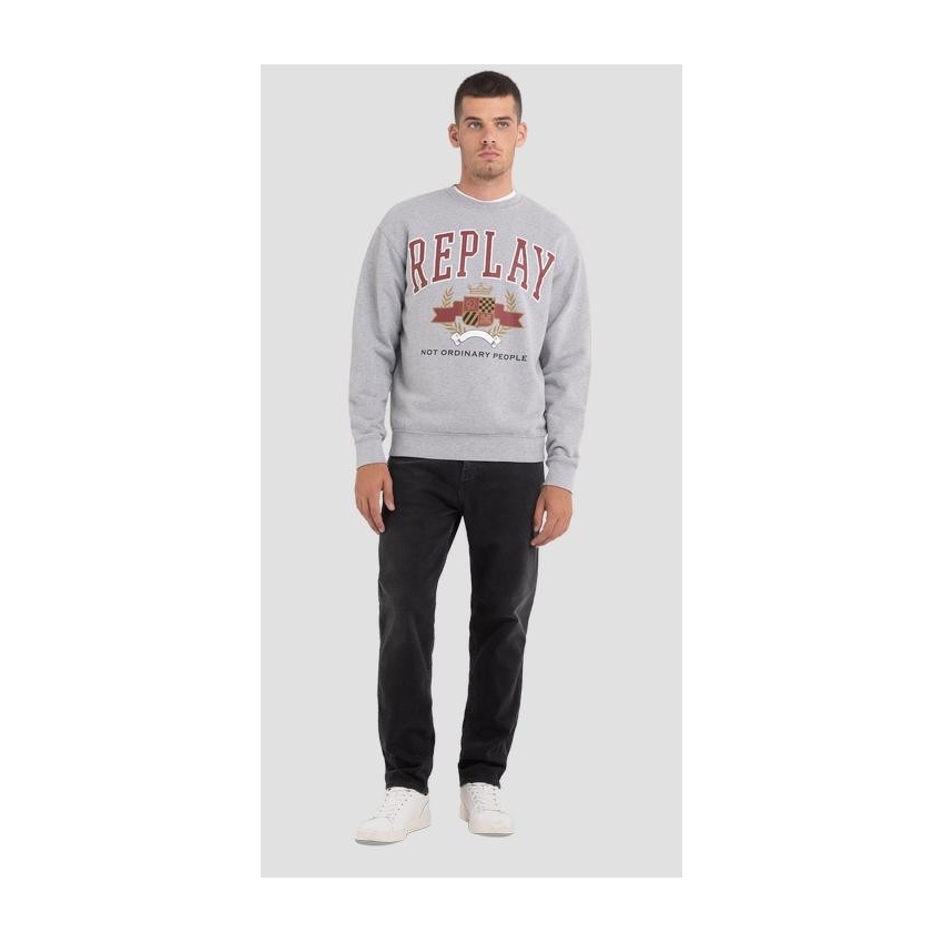 REPLAY Sudaderas de chico M6271 GRISCLARO