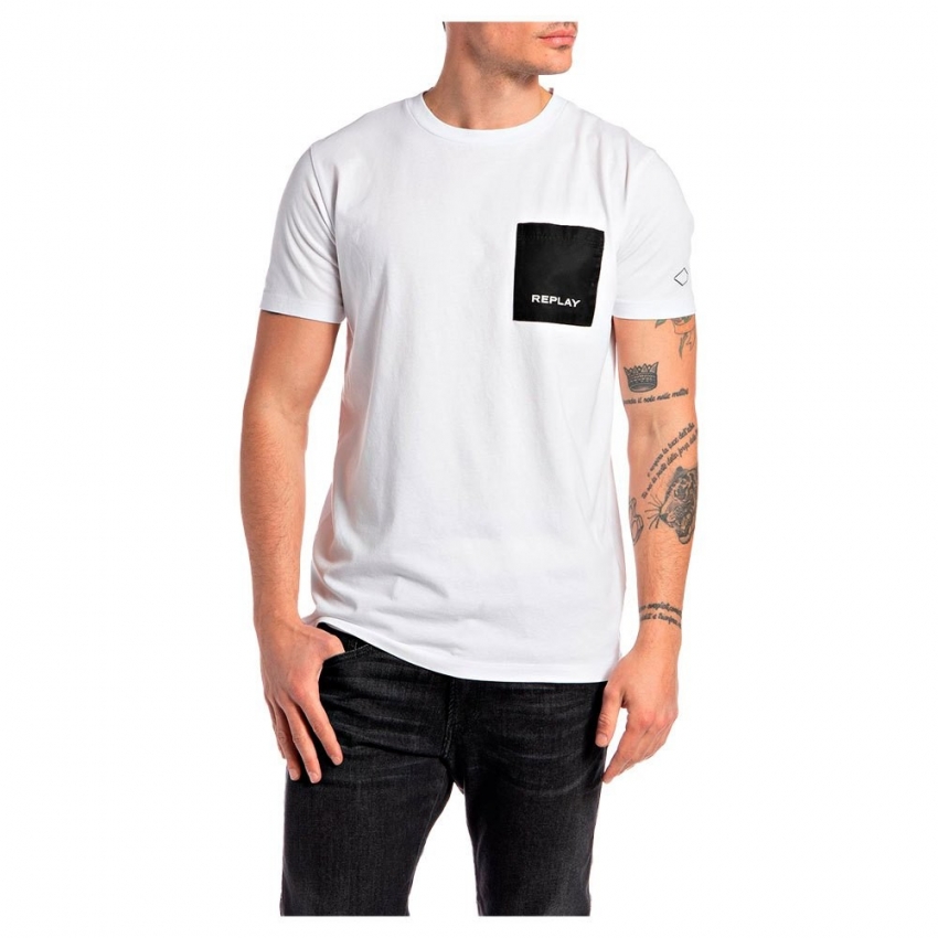 REPLAY Camisetas de chico M6286 BLANCO