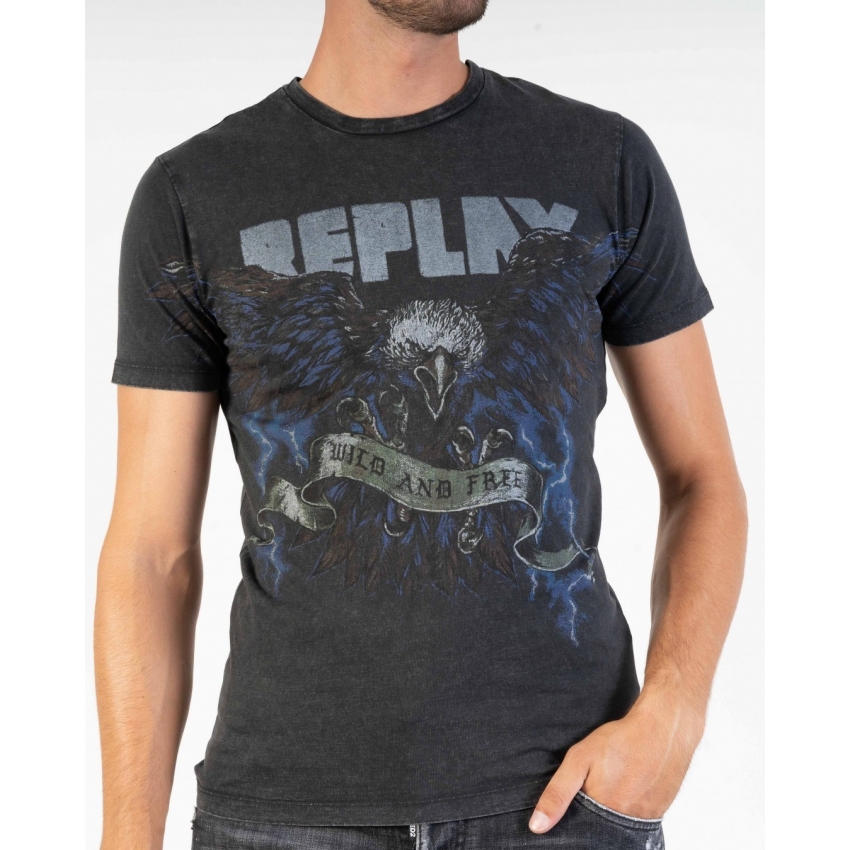 REPLAY Camisetas de chico M6296 Negro