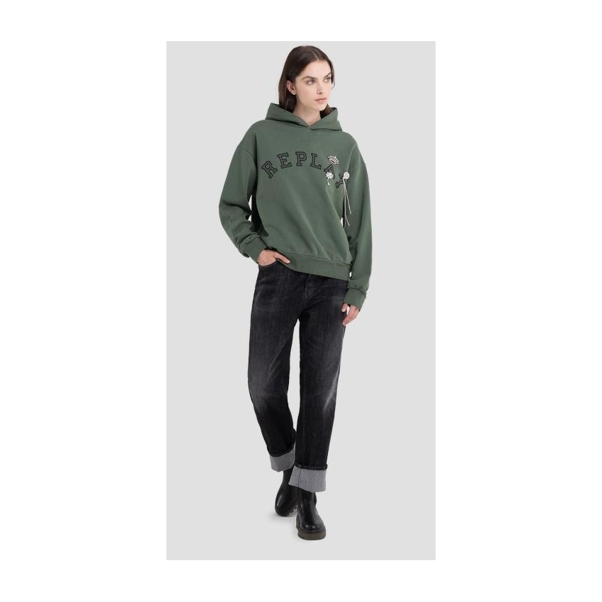 REPLAY Sudaderas de chica W3637D VERDE