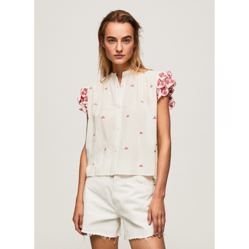 Pepe Jeans Camisas de chica PL304434 BLANCO