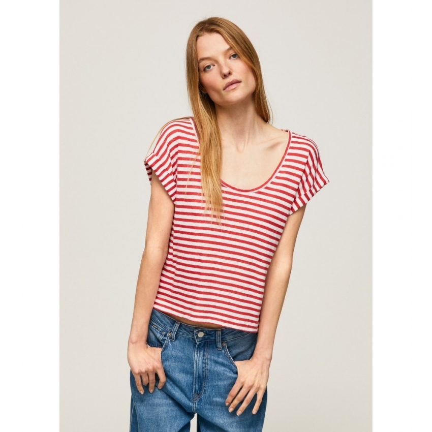 Pepe Jeans Camisetas de chica PL505404 ROJO