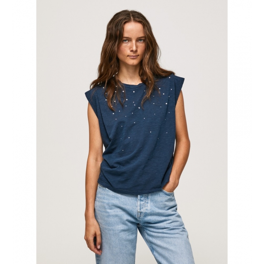 Pepe Jeans Camisetas de chica PL505425 AZUL