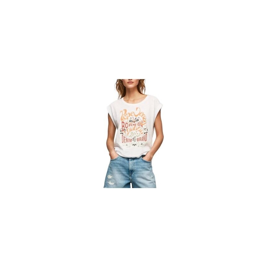 Pepe Jeans Camisetas de chica PL505466 BLANCO