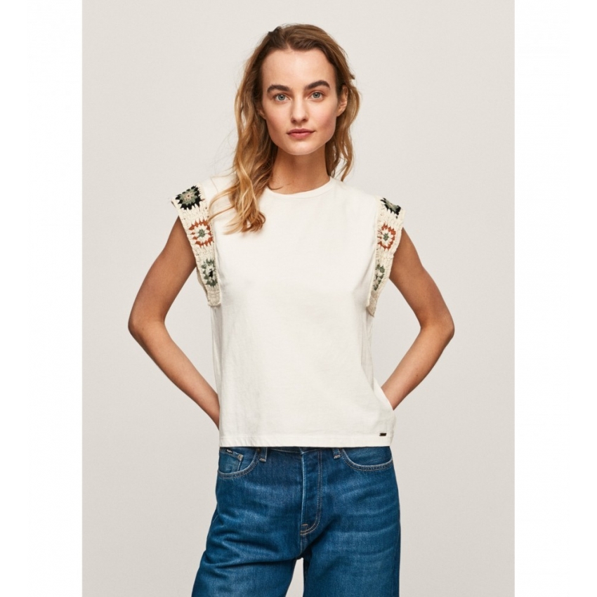 Pepe Jeans Camisetas de chica PL505469 BEIGE