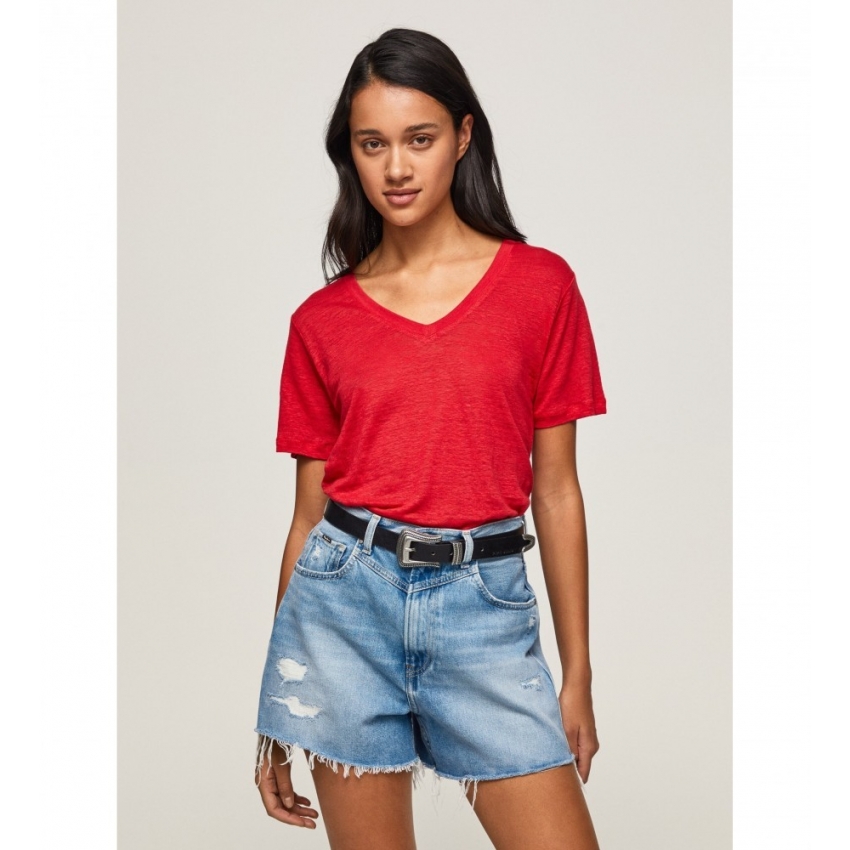 Pepe Jeans Camisetas de chica PL505478 ROJO