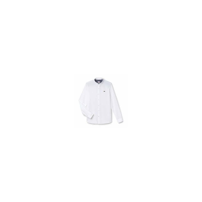 LACOSTE Camisas de chico CH5692-00 BLANCO