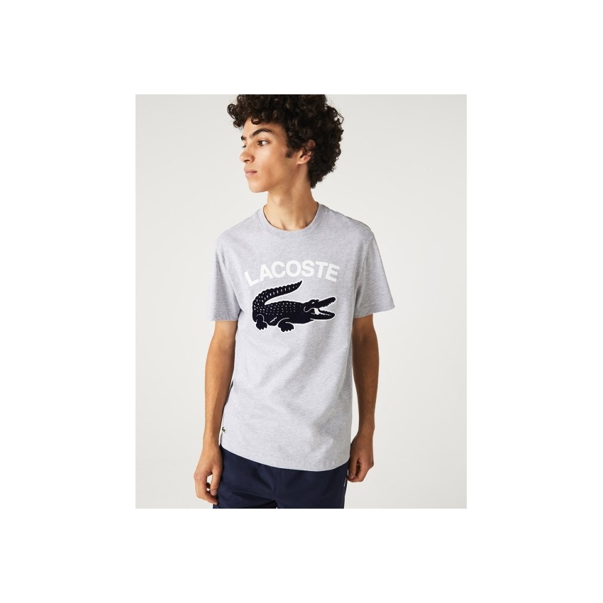 LACOSTE Camisetas de chico TH9681-00 GRISCLARO