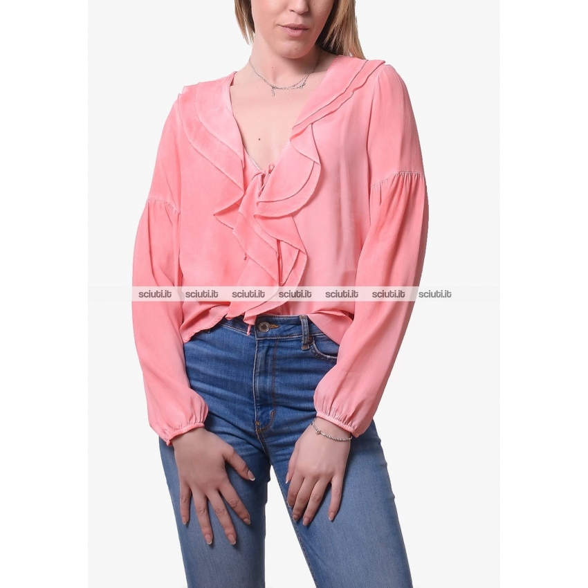 GUESS JEANS Blusas de chica W3RH58WF5K0 ROSA