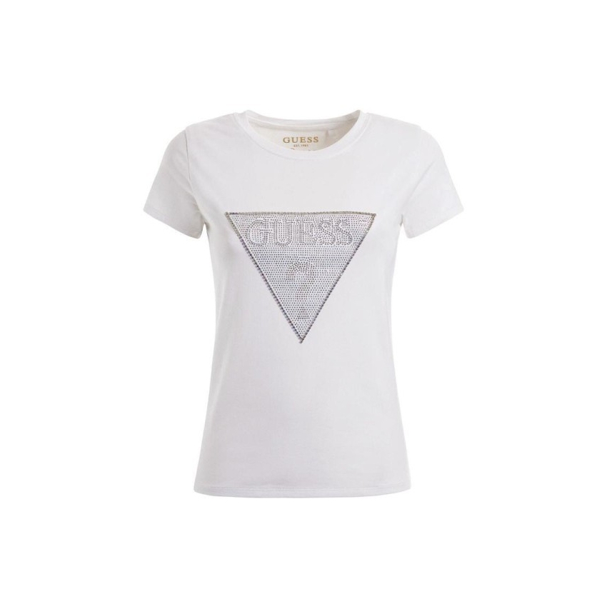 GUESS JEANS Camisetas de chica W3RI05KA0Q1 BLANCO