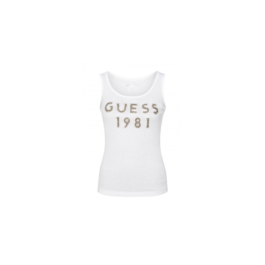 GUESS JEANS Camisetas de chica W3RP07K1814 BLANCO