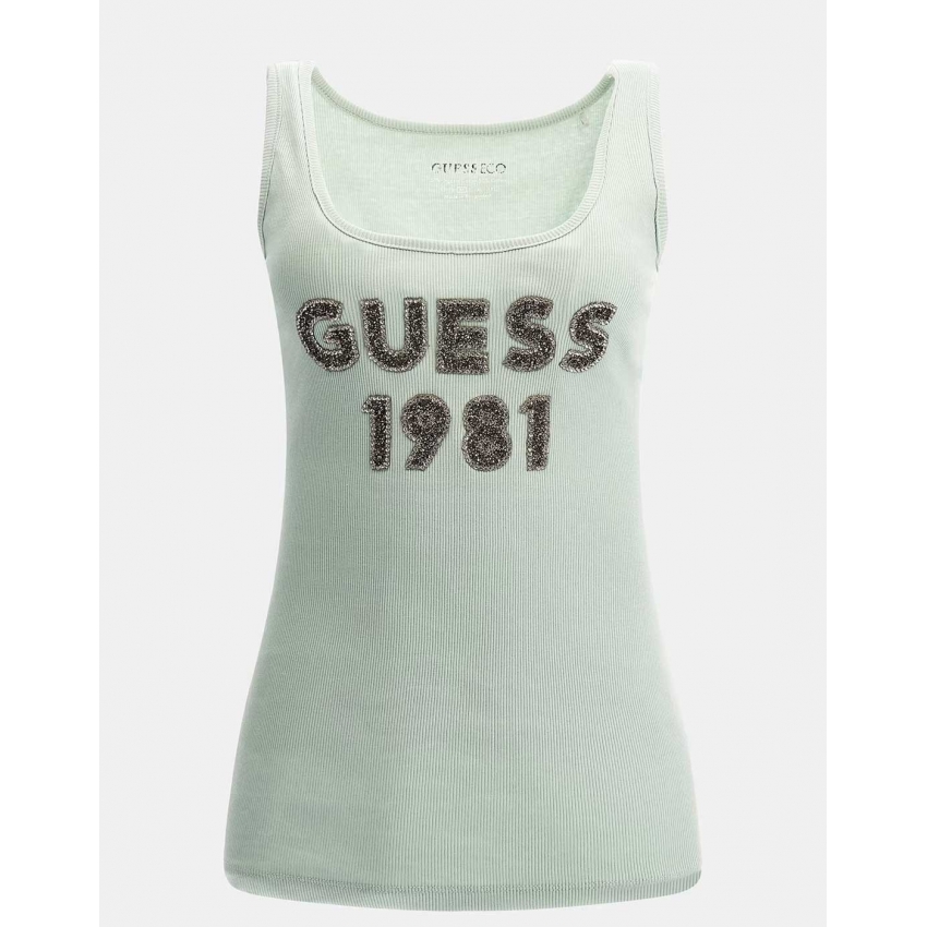 GUESS JEANS Camisetas de chica W3RP07K1814 VERDECLARO