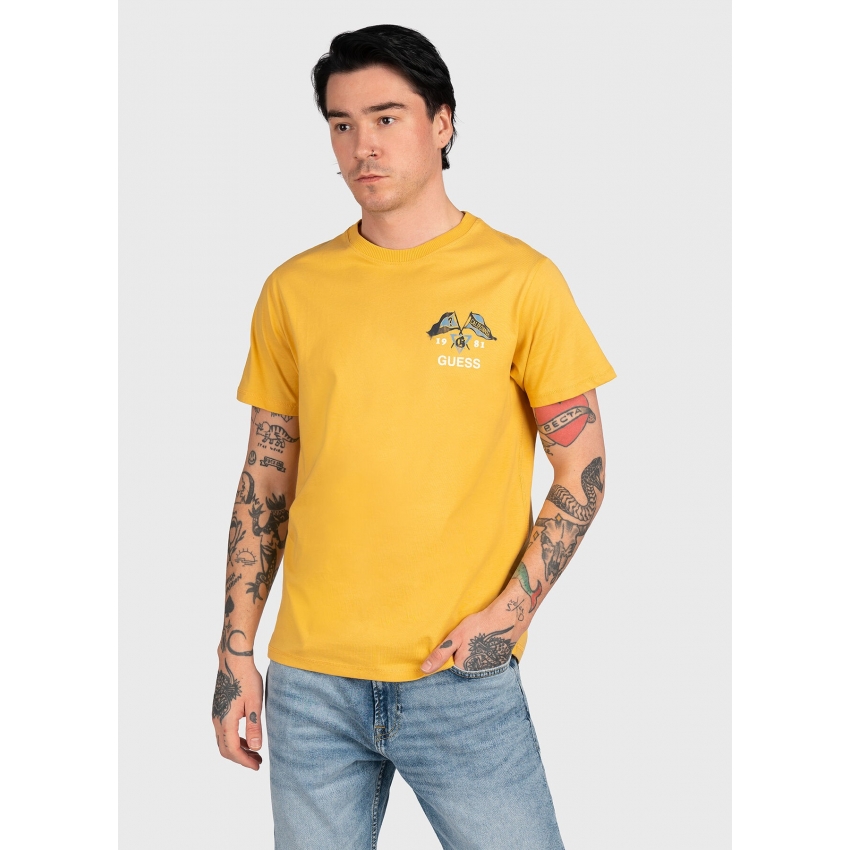 GUESS JEANS Camisetas de chico M3RI07K8FQ4 AMARILLO