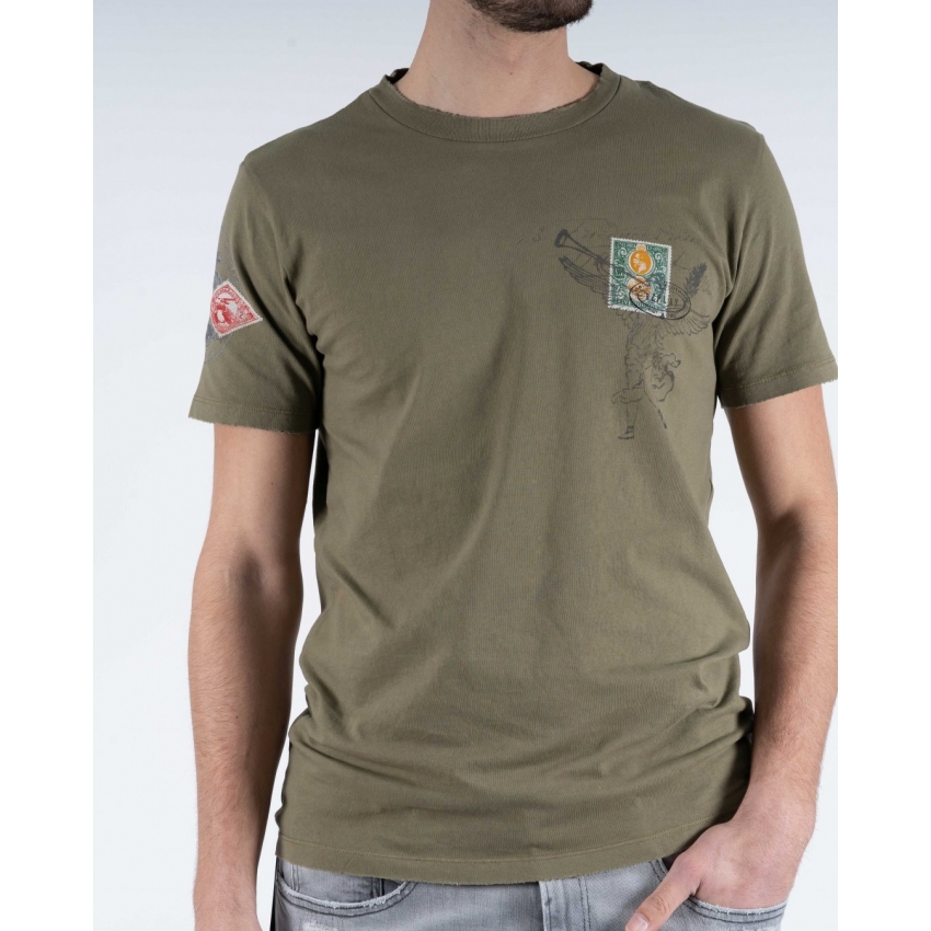 REPLAY Camisetas de chico M6482 VERDE