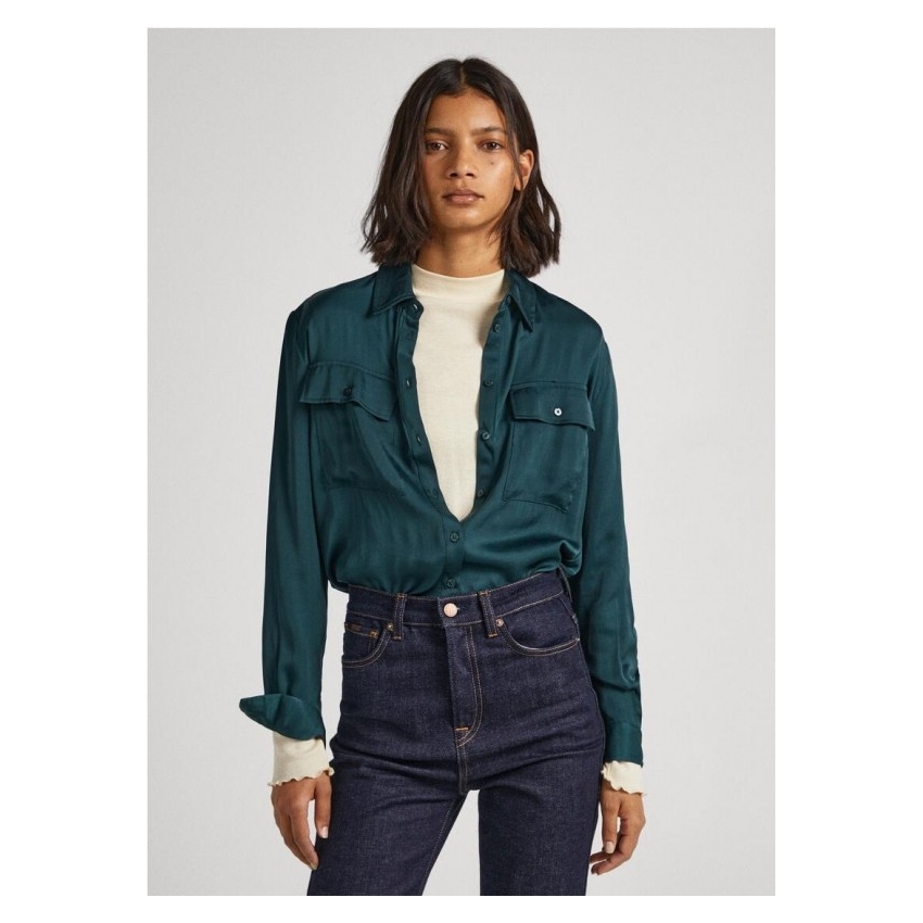 Pepe Jeans Camisas de chica PL304676 VERDE