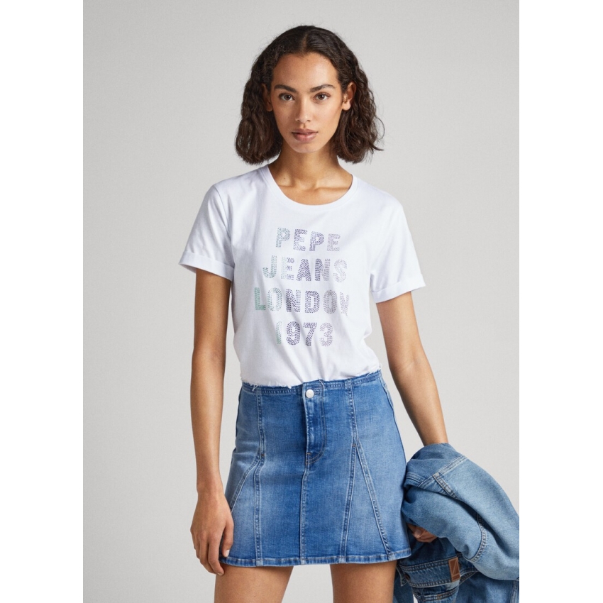 Pepe Jeans Camisetas de chica PL505570 BLANCO