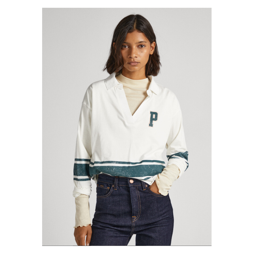 Pepe Jeans Camisetas de chica PL505688 BLANCO