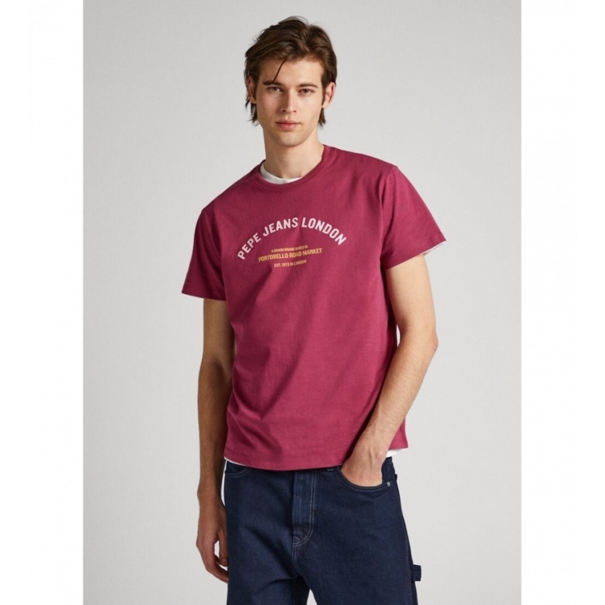 Pepe Jeans Camisetas de chico PM508948 GRANATE