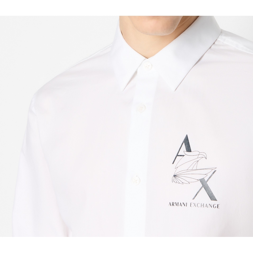 AX Armani Exchange Camisas de chico 6RZC06ZNXLZ BLANCO