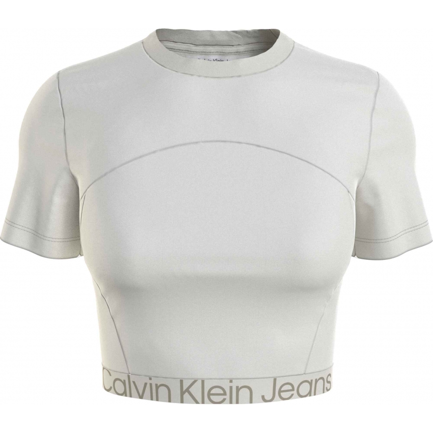 CALVIN KLEIN Camisetas de chica J20J222189 GRISCLARO