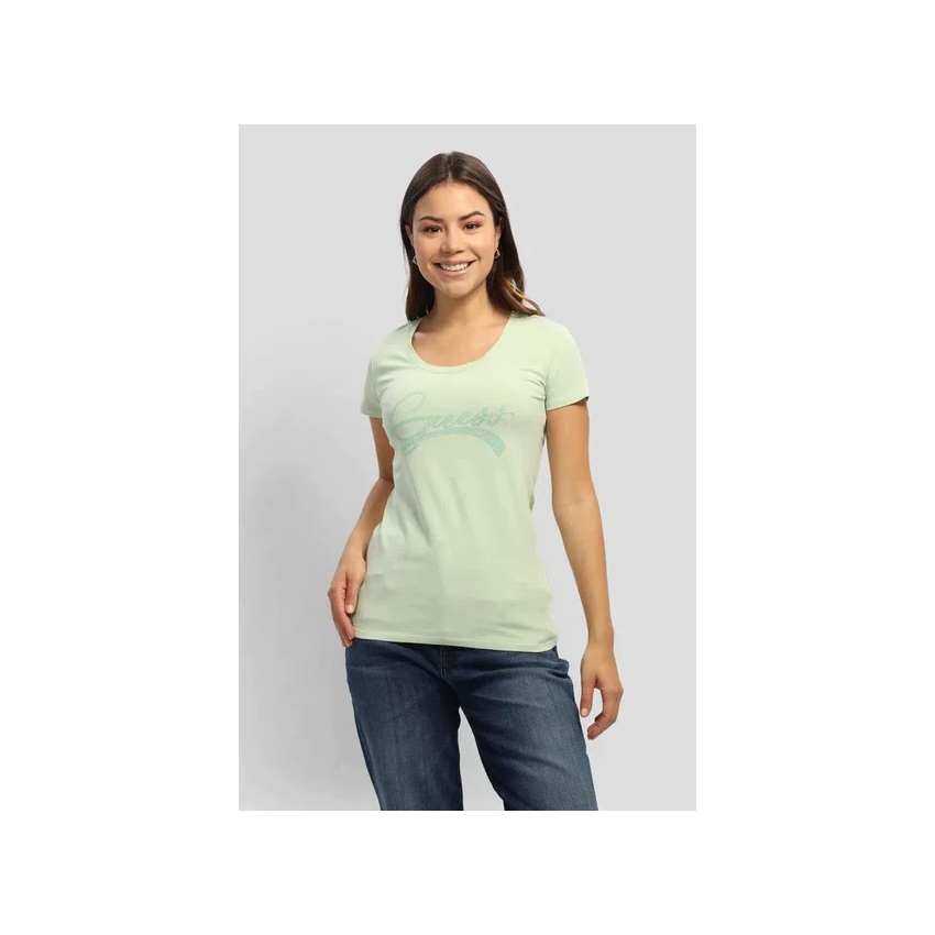 GUESS JEANS Camisetas de chica W3RI14J1314 VERDE