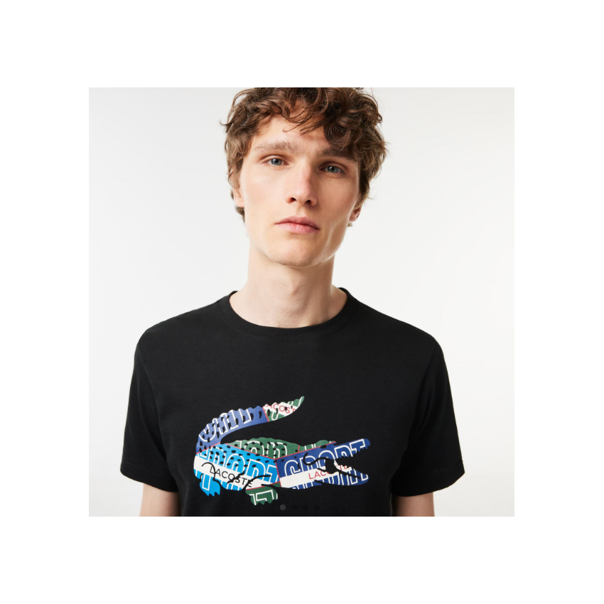 LACOSTE Camisetas de chico TH1801-00 Negro