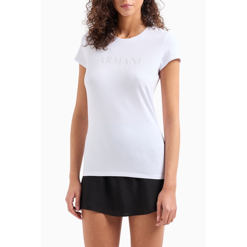 AX Armani Exchange Camisetas de chica 3DYT48YJETZ BLANCO