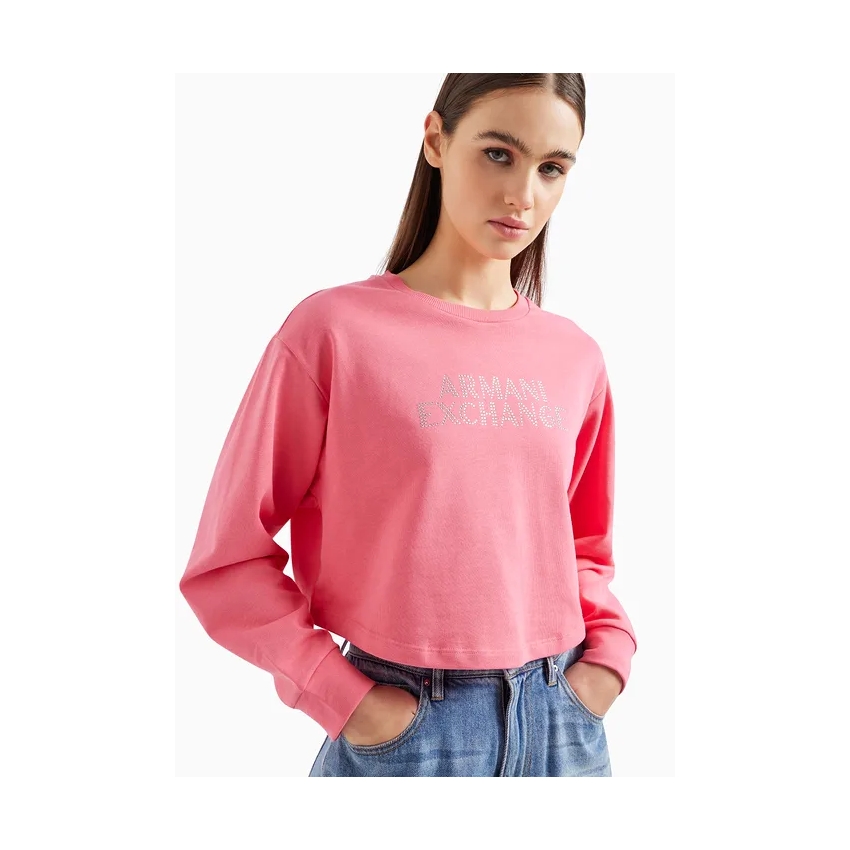 AX Armani Exchange Sudaderas de chica 3DYM90YJFHZ ROSA