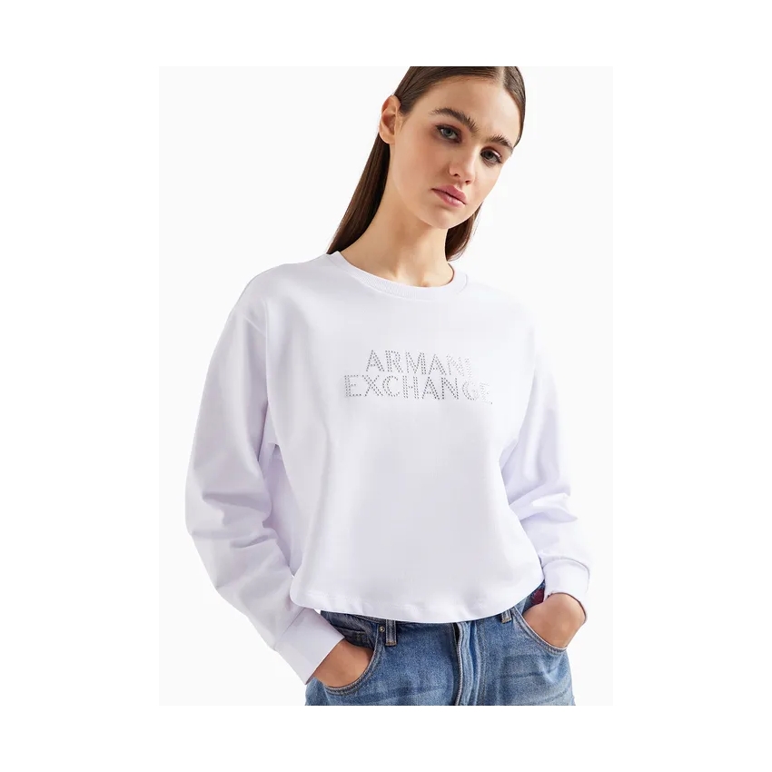 AX Armani Exchange Sudaderas de chica 3DYM90YJFHZ BLANCO