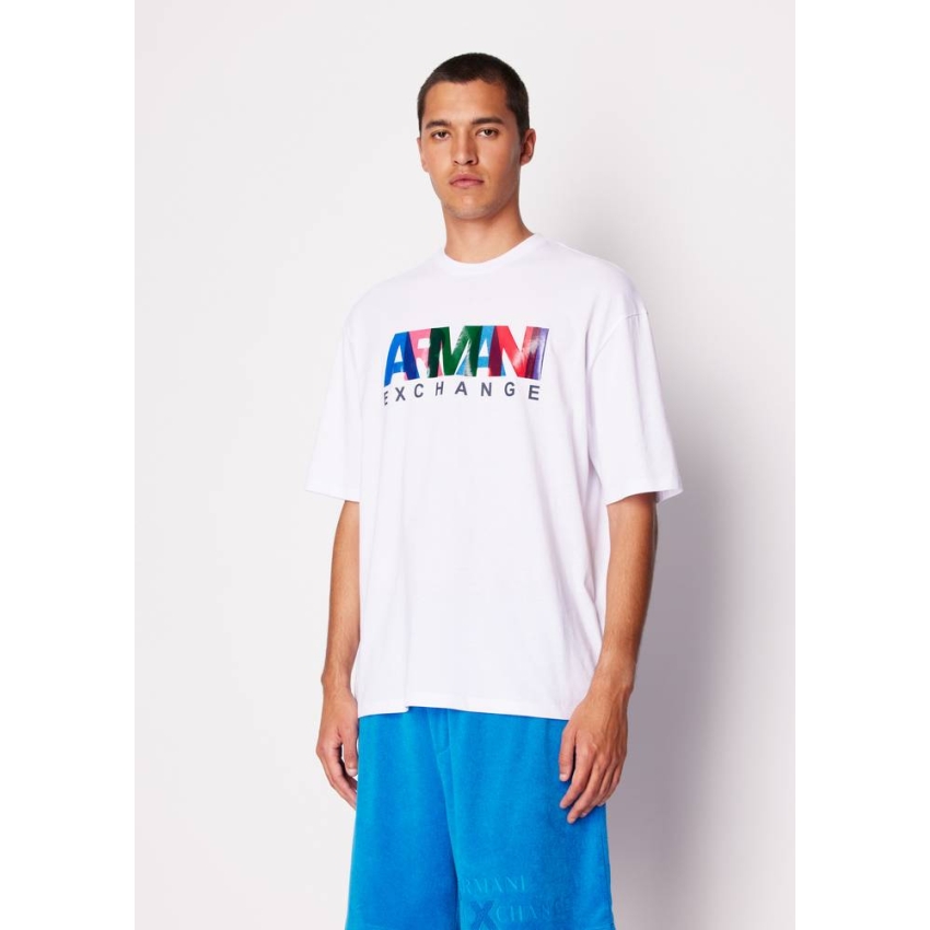 AX Armani Exchange Camisetas de chico 3DZTKAZJH4Z BLANCO