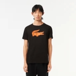 LACOSTE Camisetas de chico TH2042-00 NEGRO/NARANJA