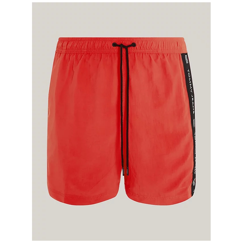 Bañador  Tommy Hilfiger Trunk de corte slim rojo con logo