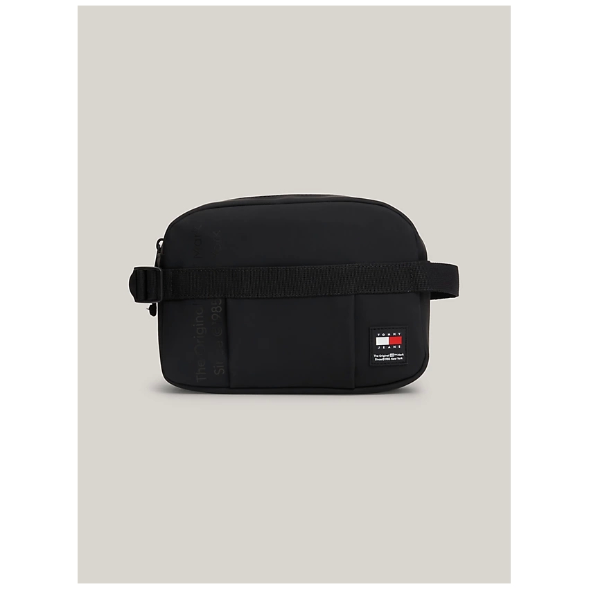 TOMMY HILFIGER Neceser Essential pequeño con logo tonal NEGRO