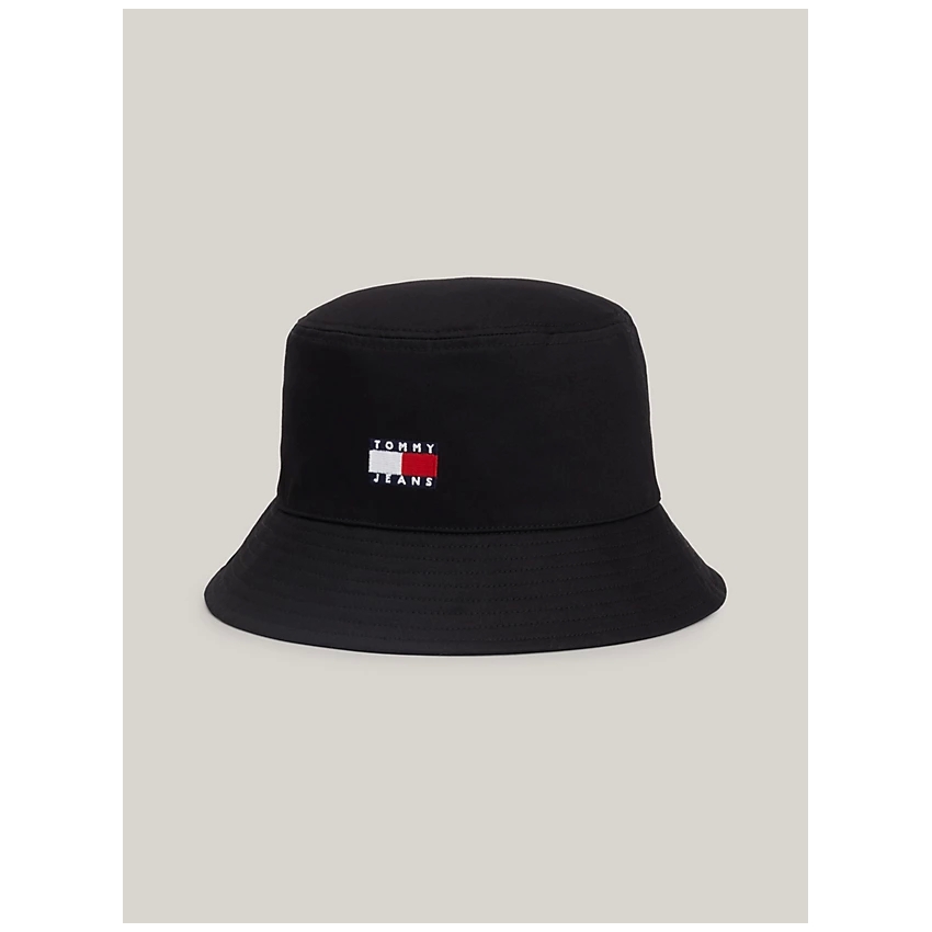 HILFIGER GORRAS Sombrero de pescador Heritage con logo NEGRO