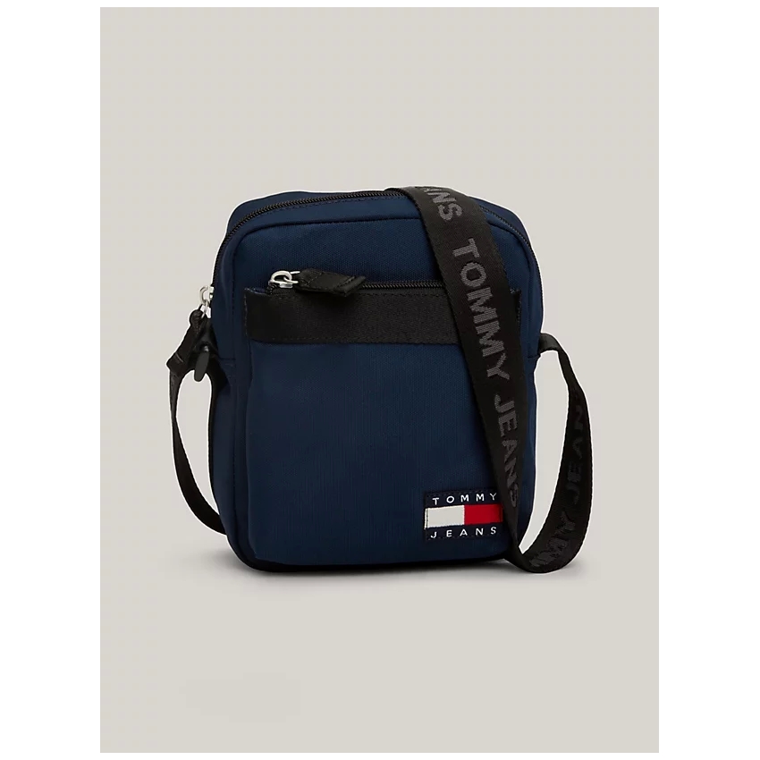 TOMMY HILFIGER BOLSO reporter Essential pequeño con logo AZUL