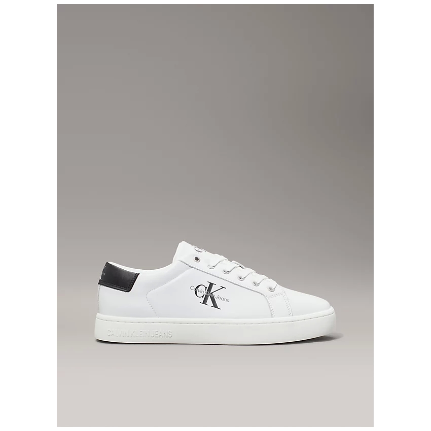 CALVIN KLEIN ZAPATILLAS DE PIEL BLANCO