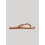 Pepe Jeans CHANCLAS DE PLAYA EFECTO PIEL MARRON