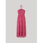 Pepe Jeans VESTIDO LARGO CONVERTIBLE EN FALDA ROSA