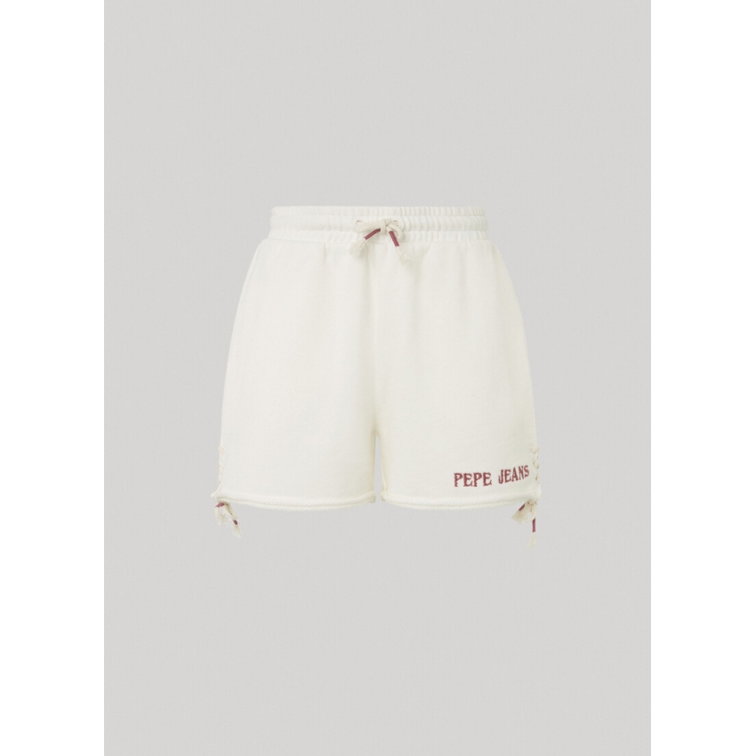 Pepe Jeans SHORTS FELPA CINTURA ELÁSTICA BLANCO