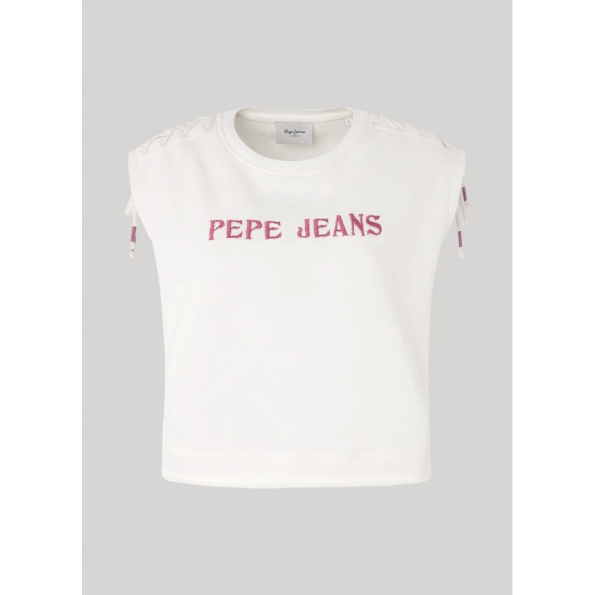 Pepe Jeans SUDADERA SIN MANGAS BLANCO