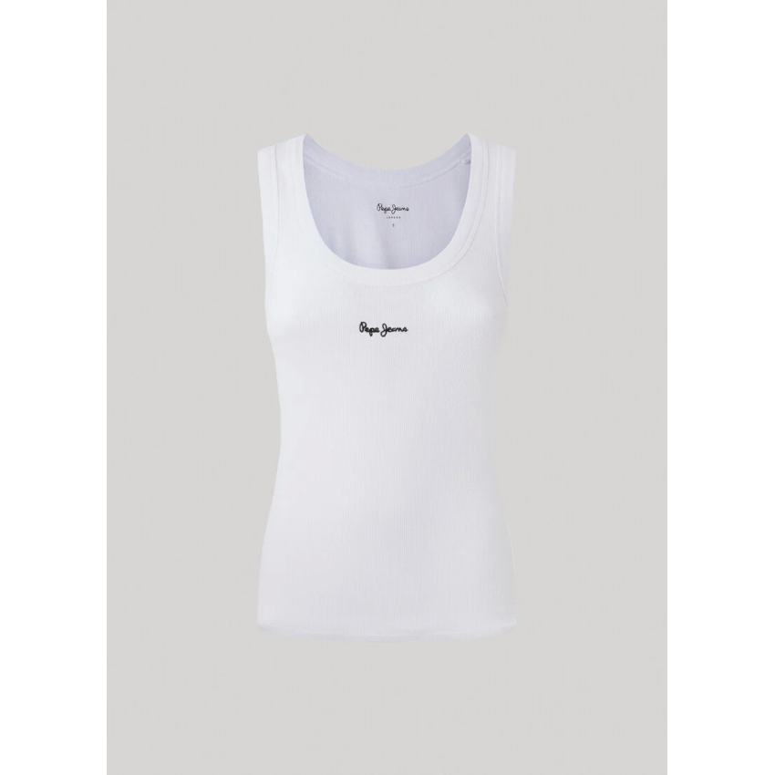 Pepe Jeans CAMISETA MANGA SISA FIT SLIM BLANCO