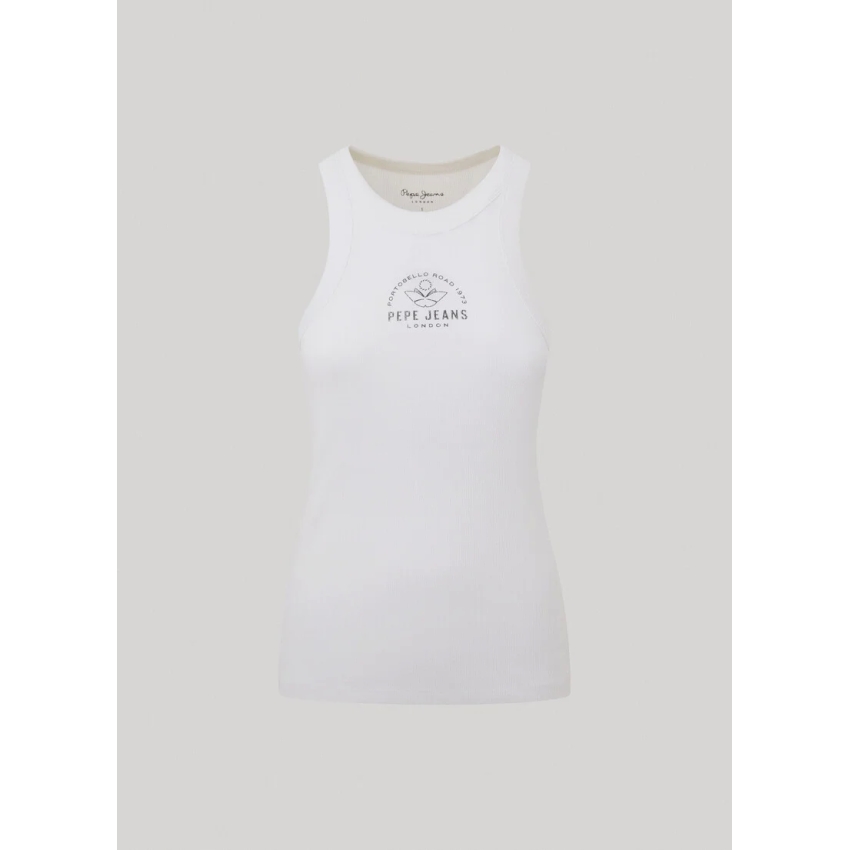 Pepe Jeans CAMISETA CUELLO HALTER FIT SLIM BLANCO