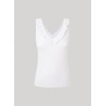 Pepe Jeans CAMISETA ESCOTE EN V FIT SLIM BLANCO