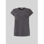 Pepe Jeans CAMISETA LOGO FIT BOXY GRIS