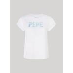 Pepe Jeans CAMISETA LOGO ESTAMPADO FIT SLIM BLANCO