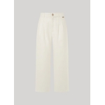 Pepe Jeans PANTALÓN CULOTTE DE LINO BLANCO