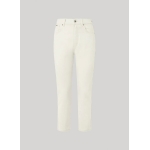 Pepe Jeans PANTALÓN FIT SLIM Y TIRO ALTO BLANCO