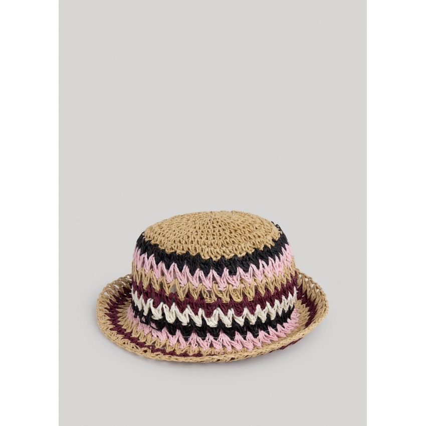 Pepe Jeans SOMBRERO CROCHET ALA CORTA BLANCO