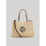 Pepe Jeans BOLSO TOTE DE RAFIA BEIGE