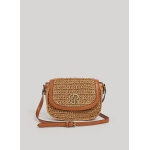 Pepe Jeans BANDOLERA DE RAFIA MARRON